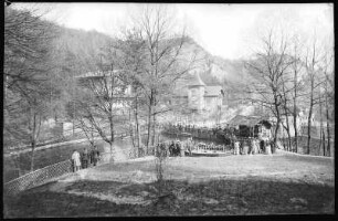 Radebeul. Partie aus dem Lößnitzgrund mit Gondelteich