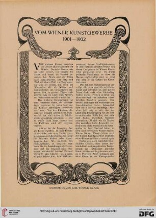 Vom Wiener Kunstgewerbe 1901-1902