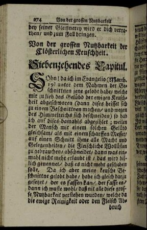 Siebenzehendes Capitul.