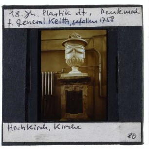 Hochkirch, Kirche,Hochkirch, Kirche, Denkmal für General-Feldmarschall Jakob Keith