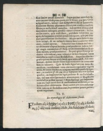 Tit. II. De etymologia & definitione feudi.