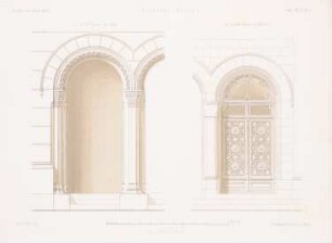 Eingangstüren aus Köln und München: Ansichten (aus: Architektonisches Skizzenbuch, H. 34, 1858)