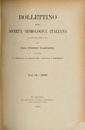 Bollettino della Società Sismologica Italiana pubblicato per cura del Pietro Tacchini, 2