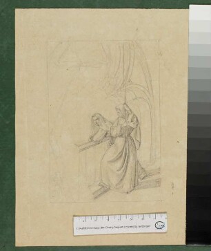 Entwurf zu "Die beiden Nonnen in Tirol", nach Hans-Christian Andersens "Bilderbuch ohne Bilder"