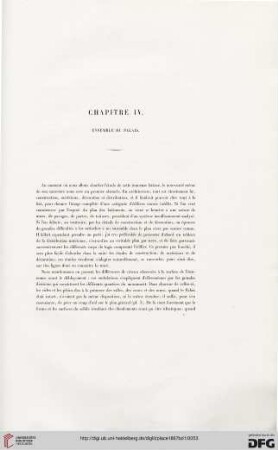 Chapitre IV: Ensemble du palais