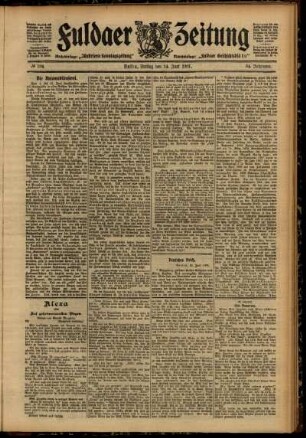 Ausgabe vom Freitag, den 14. Juni 1907.