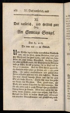 168-183, XI. Das natuerlich, und christlich gute ...