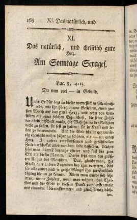 168-183, XI. Das natuerlich, und christlich gute ...