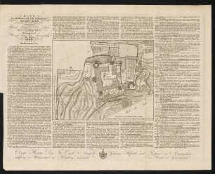 Heidelberger Schloss, topographischer Lageplan mit Erläuterungen