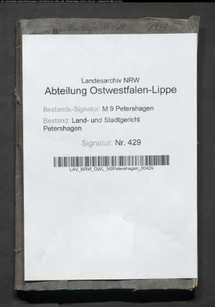 Teilung der Gemeinheiten zu Maaslingen