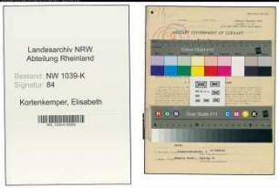 Entnazifizierung Elisabeth Kortenkemper , geb. 05.05.1900 (Gastwirtin)