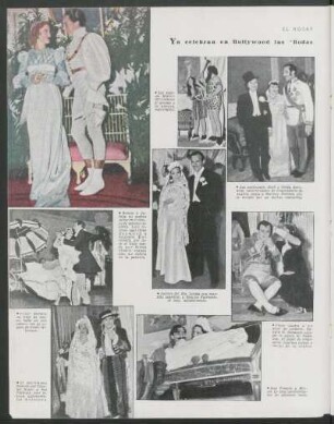 Ya celebran en Hollywood las "bodas de algodón"
