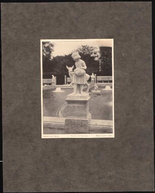 Märchenbrunnen, Berlin-Friedrichshain: Tafel 21: Skulptur Brüderchen und Schwesterchen (aus: Max Osborn, Der Märchenbrunnen am Friedrichshain zu Berlin)
