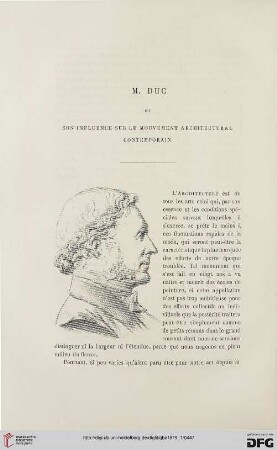 2. Pér. 19.1879: M. Duc et son influence sur le mouvement architectural contemporain