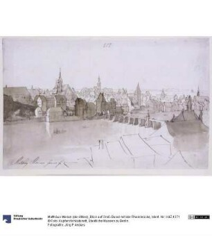 Blick auf Groß-Basel mit der Rheinbrücke