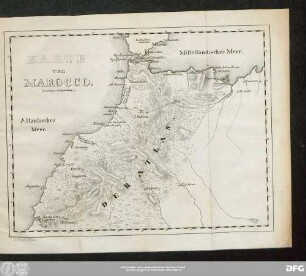 Karte von Marocco.