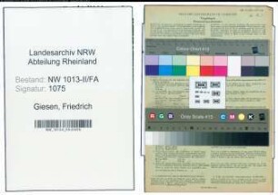 Entnazifizierung Friedrich Giesen , geb. 27.01.1899 (Kaufmann)