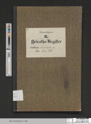 Heiratsregister Güldendorf 1903