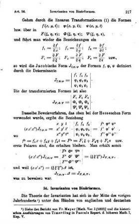 56. Invarianten von Binärformen
