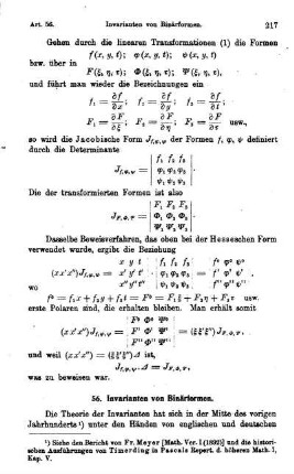 56. Invarianten von Binärformen