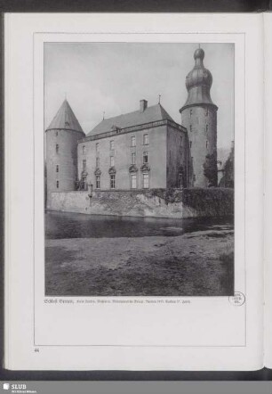 Schloß Gemen, Kreis Borken, Westfalen. Mittelalterliche Anlage. Neubau 1411. Ausbau 17. Jahrh.