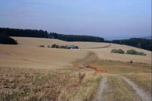 Blick auf Ortsteil Wickendorf; Felder