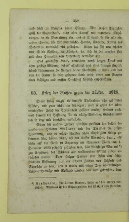 83. Krieg der Russen gegen die Tuerken. 1828