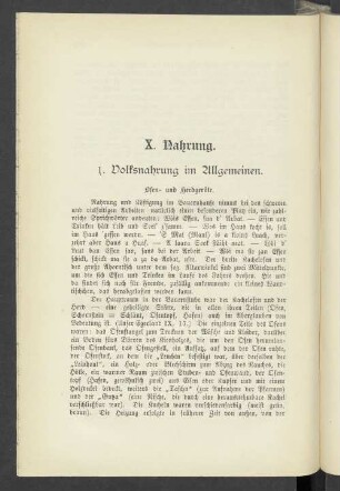 X. Nahrung
