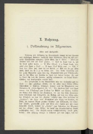 X. Nahrung