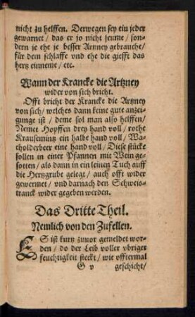 Das Dritte Theil. Nemlich von den Zufellen.