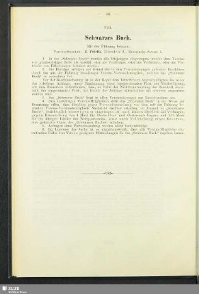 VIII. Schwarzes Buch