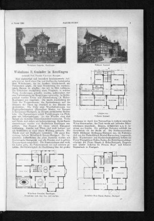 Wohnhaus E. Gminder in Reutlingen