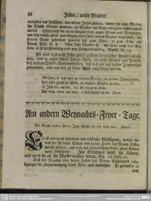 Am andern Weyhnachts-Feyer-Tage