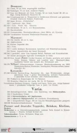Marmor (Nr. 339-347)