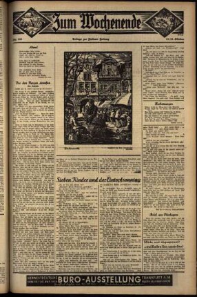 Dritte Ausgabe vom Samstag, den 12. Oktober 1935.