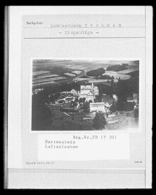 Schloss Hartenstein : Luftaufnahme