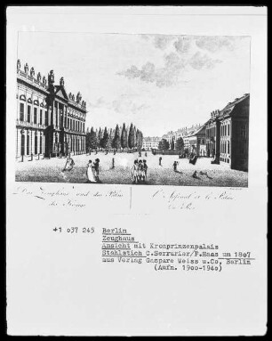 Berlin, Zeughaus, Ansicht mit Kronprinzenpalais