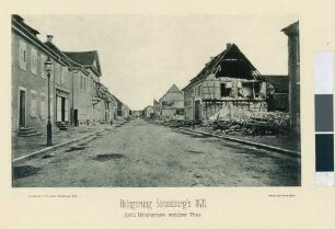 Belagerung Strassburg's 1870. Kehl, Hauptstrasse, mittlerer Theil