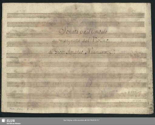 Sonatas - Mus.3480-R-4 : cemb, vl - G