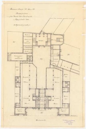 Haus des Bundes der Landwirte, Berlin: Grundriss EG 1:200