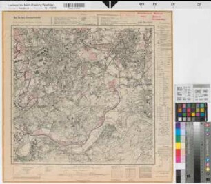 Katasteramt Bochum  Kreis Bochum, Meßtischblatt Bochum 4509, Farbige Einzeichnung mit Namensliste