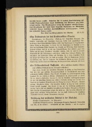 Eine Friedensnote der drei skandinavischen Staaten.
