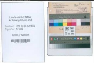 Entnazifizierung Friedrich Barth , geb. 00.00.0000 ()