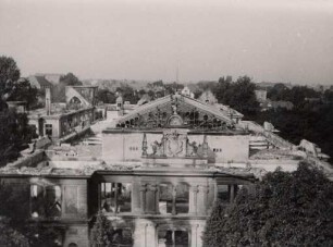 Zerstörungen Zweiter Weltkrieg. Moltkestraße/Westendstraße (jetzt Reinhold-Frank-Straße), Kunstschule/Kunstakademie