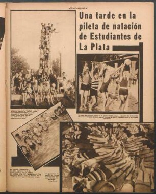 Una tarde en la pileta de natación de estudiantes de La Plata [Fotografías]