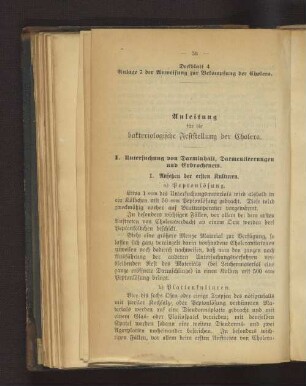 Deckblatt 4 Anlage 7 der Anweisung zur Bekämpfung der Cholera