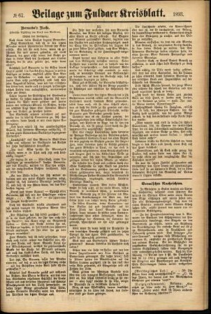 Zweite Ausgabe vom Samstag, den 10. Juni 1893.