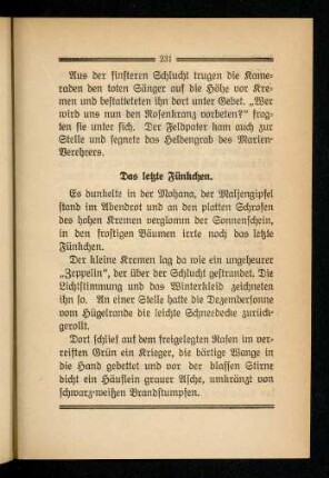 231-233, Das letzte Fünkchen