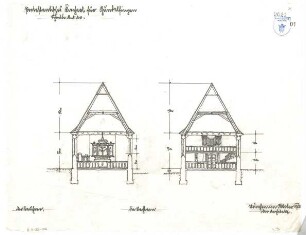 Bestelmeyer, German; Gundelfingen (Bayern); Protestantische Kirche - Schnitte