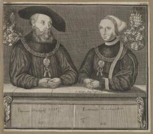 Gruppenbildnis des Kasimir, Markgraf von Brandenburg-Ansbach, und der Susanna von Bayern
